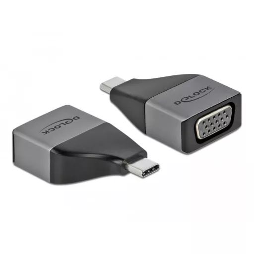 Delock USB Type-C  adapter VGA (DP Alt Mode) 1080p   kompakt kialakítású (64002)