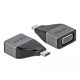 Delock USB Type-C  adapter VGA (DP Alt Mode) 1080p   kompakt kialakítású