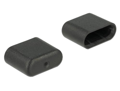 Delock Porvédő az USB Type-C  dugó, 10 darab, fekete (64008)
