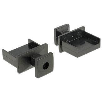   Delock Porvédo USB-A típusú kimenethez fogantyúval 10 db fekete (64009)