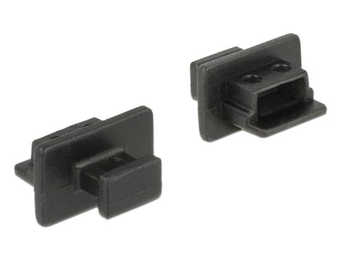 Delock Porvédo USB 2.0 Mini-B típusú kimenethez fogantyúval 10 db fekete (64011)