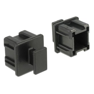   Delock Porvédő Mini SAS HD SFF 8644 típusú kimenethez fogantyúval 10 db fekete (64012)