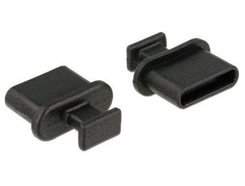 Delock Porvédo USB-C típusú kimenethez fogantyúval 10 db fekete (64013)