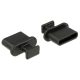 Delock Porvédo USB-C típusú kimenethez fogantyúval 10 db fekete (64013)