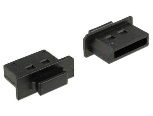 Delock Porvédő Displayport típusú kimenethez fogantyúval 10 db fekete (64025)