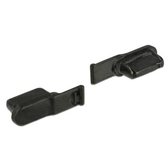   Delock Porvédő az Lightning  hüvely, 10 darab fekete (64033)