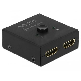   Delock HDMI 2 - 1 kapcsoló kétirányú 4K 60 Hz kompakt (64072)