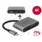 Delock USB Type-C adapter HDMI-hez és VGA-hoz 3.0 USB portal és PD-val (64074)