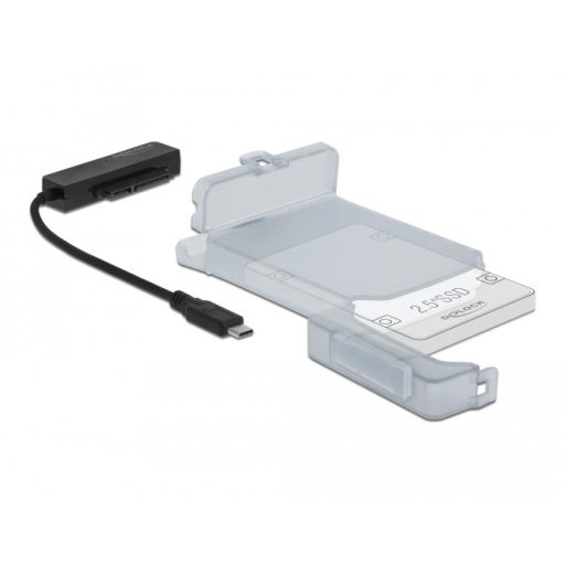 Delock USB Type-C - SATA átalakító 2.5  védo borítóval (64084)