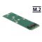 Delock mSATA adapter - M.2 aljzat B nyílással (64109)