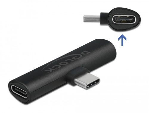 Delock Fekete adapter USB Type-C  - 2 db. USB Type-C  PD