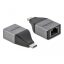 Delock USB Type-C  adapter Gigabit LAN 10/100/1000 Mbps   kompakt kialakítású (64118)