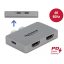 Delock Kettős HDMI adapter MacBook-hoz 4K 60 Hz és PD 3.0-s (64123)