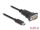 Delock Adapter USB Type-C - 1 x soros RS-232 D-Sub 9 tűs apa csavarokkal 0,25 m (64125)