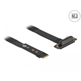   Delock M.2 kulcs M - PCIe x4 NVMe adapter hajlított 20 cm hosszú kábellel (64132)