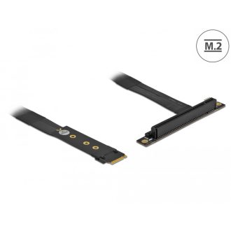   Delock M.2 kulcs M - PCIe x16 NVMe adapter hajlított 20 cm hosszú kábellel (64134)