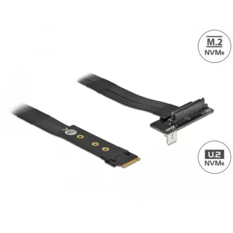   Delock M.2 kulcs M - U.2 SFF-8639 NVMe adapter hajlított 20 cm hosszú kábellel (64135)