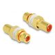 Delock Audio adapter RCA anya-anya installációhoz piros gyűrűvel