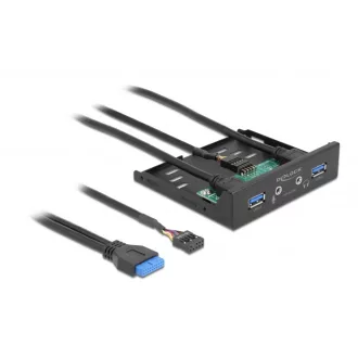   Delock 3.5  USB 3.2 Gen 1 első panel 2 x USB A-típusú + HD-Audio (64150)