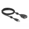 Delock Adapter USB 2.0 A-típusú - soros RS-232 D-Sub 9 tűs 2.5 kV galvanikusan izolált 2 m (64154)