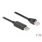 Delock Soros kapcsolati kábel FTDI chipszettel, USB 2.0 A-típusú apa - RS-232 RJ45 apa, 1 m hosszú, (64160)