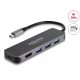 Delock 3 portos USB Hub és 4K HDMI kimenet USB Type-C  csatlakozóval és PD 85 Watt (64171)