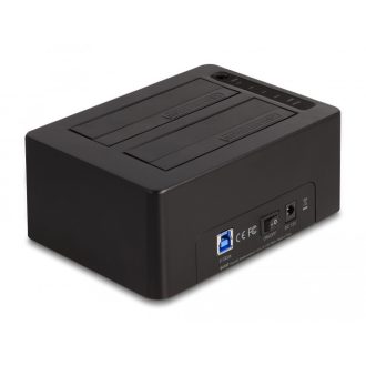   Delock USB duális dokkoló állomás 2 db. SATA HDD / SSD számára klónozó és törlő funkcióval (64187)