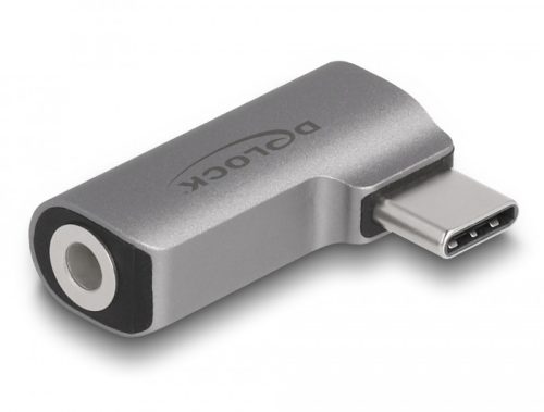 Delock Audio Adapter USB Type-C duga 3,5 mm-es 4 tűs sztereó csatlakozóaljzattal