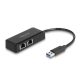 Delock A-típusú USB adapter   2 x Gigabit LAN