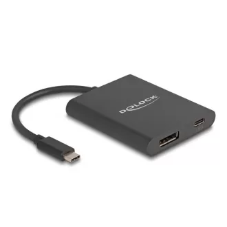   Delock USB Type-C  adapter DisplayPort (DP Alt mód) 8K-hoz HDR és 60 W tápellátással (64202)