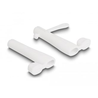   Delock Porvédő takarás USB Type-C apa és Apple Lightning apa számára 2 db-os fehér (64205)