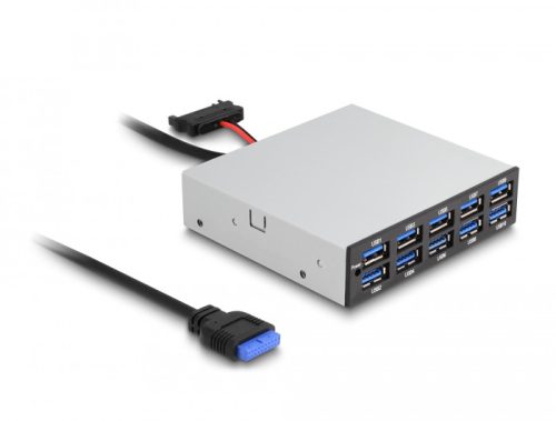 Delock 3.5  USB 5 Gbps első panel 10 x USB A-típusú (64208)