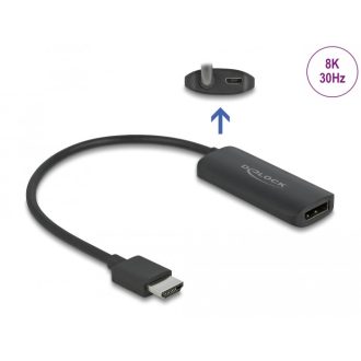   Delock Adapter HDMI-A dugó a DisplayPort aljzathoz 8K (64213)