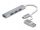 Delock 4 portos vékony USB Hub USB Type-C  vagy USB A-típusú - 3 x USB 2.0 Type-A csatlakozóhüvely + 1 x USB 5 Gbps Type-A csatlakozóhüvely (64214)