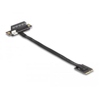   Delock M.2 kulcs A+E - PCIe x4 NVMe adapter hajlított 20 cm hosszú kábellel (64218)