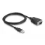 Delock Adapter USB 2.0 A-típusú apa - 1 x Soros RS-232 D-Sub 9 apa csavarokkal és csavaranyákkal elektromos kisülés (ESD) elleni védelemmel (64222)
