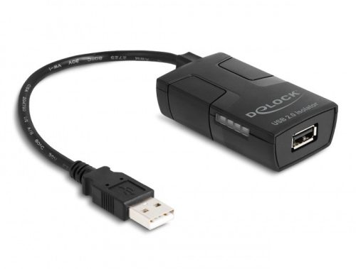 Delock Izolátor A-típusú USB 2.0 apa - anya adatvonalhoz kapcsolódó 5 kV izolációval