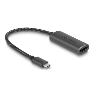   Delock USB Type-C  adapter HDMI (DP Alt Mode) 8K-hez HDR funkcióval alumínium (64229)