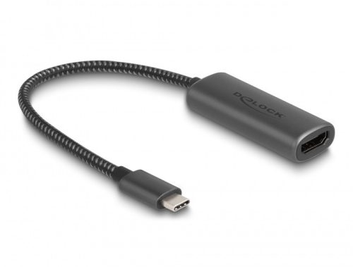 Delock USB Type-C  adapter HDMI (DP Alt Mode) 8K-hez HDR funkcióval alumínium (64229)