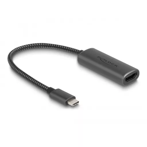 Delock USB Type-C  adapter HDMI (DP Alt Mode) 8K-hez HDR funkcióval alumínium (64229)