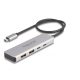 Delock USB 10 Gbps USB Type-C  hub 2 x A-típusú USB csatlakozóval és 2 x USB Type-C  csatlakozóval, valamint egy 35 cm hosszú csatlakozó kábellel (64230)