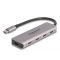 Delock USB 5 Gbps Tetején 4 USB porttal rendelkező USB Type-C  hub USB Type-C  csatlakoztatóval (64238)