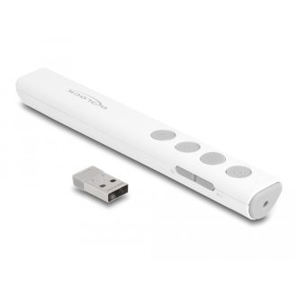 Delock USB-s Lézermutató fehér (64251)