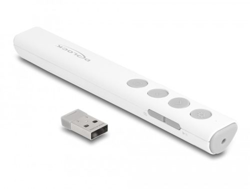 Delock USB-s Lézermutató fehér (64251)