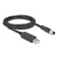 Delock M8 Soros csatlakozású kábel FTDI chip készlettel, A-típusú USB 2.0 apa - M8 RS-232 apa A-kódolású 3 tűs 1,8 m fekete (64258)