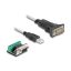 Delock USB 2.0 A-típusú adapter   1 x soros RS-422/485 apa 6 tűs terminal blockkal 5 V 0,5 m (64267)