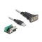 Delock USB 2.0 A-típusú adapter   1 x soros RS-422/485 apa 6 tűs terminal blockkal 5 V 1 m (64268)
