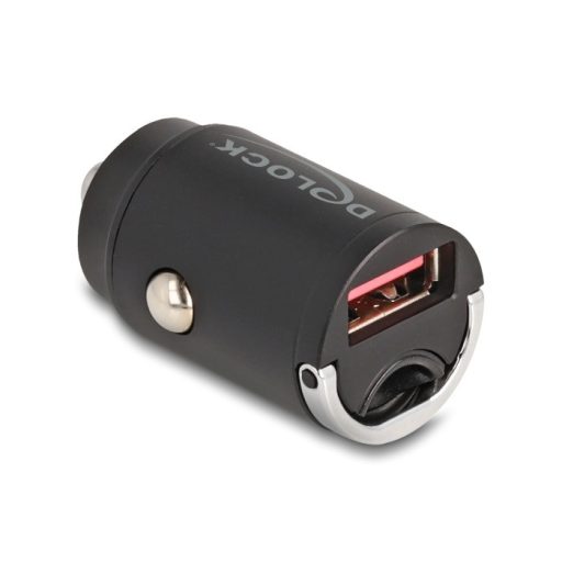 Delock Mini autós töltő A-típusú USB 18 W-tal (64277)