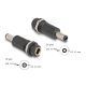 Delock Adapter, DC 5,5 x 2,5 mm-csatlakozóhüvely, DC 5,5 x 2,1 mm méretű apa (64281)