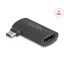 Delock Adapter USB Type-C  dugó   HDMI aljzat (DP Alt Mode), 4K, hajlított kialakítás (64289)